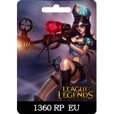Tarjeta 1360 RP EU - League Of Legends